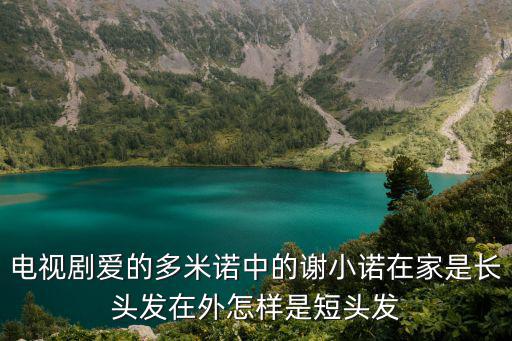 電視劇愛的多米諾中的謝小諾在家是長頭發在外怎樣是短頭發
