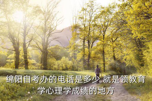 綿陽自考辦的電話是多少 就是領教育學心理學成績的地方