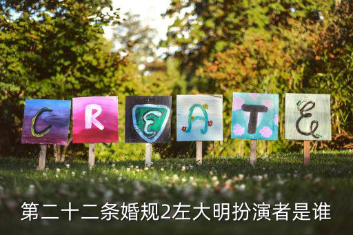 第二十二條婚規2左大明扮演者是誰
