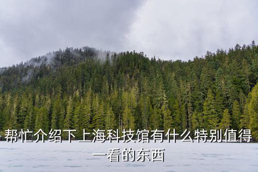 幫忙介紹下上?？萍拣^有什么特別值得一看的東西