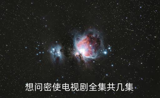 想問密使電視劇全集共幾集