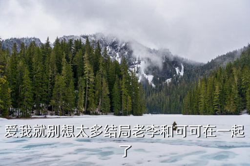 愛我就別想太多結(jié)局，誰知道如果愛我就別想太多是哪首歌里的歌詞啊