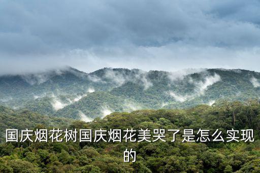 國慶煙花樹國慶煙花美哭了是怎么實現(xiàn)的