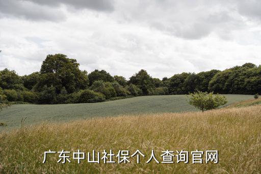 廣東中山社保個人查詢官網