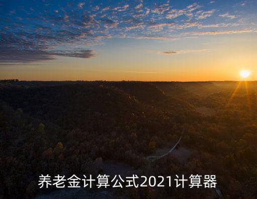 養老金計算公式2021計算器