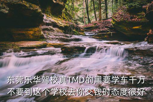 東莞樂華駕校真TMD的黑要學車千萬不要到這個學校去你交錢時態度很好