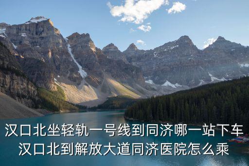 漢口北坐輕軌一號(hào)線到同濟(jì)哪一站下車漢口北到解放大道同濟(jì)醫(yī)院怎么乘