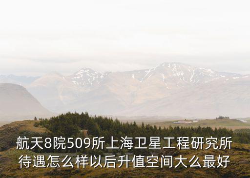 航天8院509所上海衛星工程研究所待遇怎么樣以后升值空間大么最好