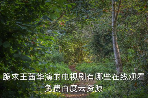 王茜華電視劇，跪求王茜華演的電視劇有哪些在線觀看免費百度云資源