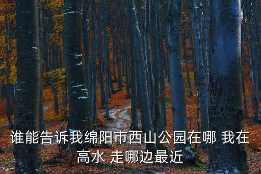 綿陽西山，誰能告訴我綿陽市西山公園在哪 我在高水 走哪邊最近