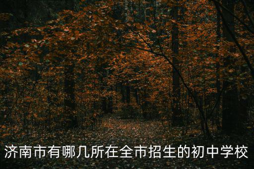 濟南歷城一中，濟南市有哪幾所在全市招生的初中學校