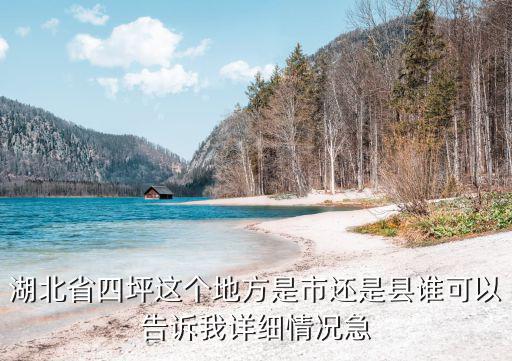 四坪村，湖北省四坪這個地方是市還是縣誰可以告訴我詳細情況急