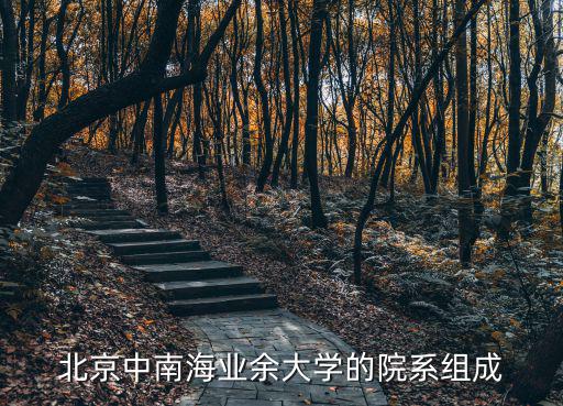 北京中南海業余大學的院系組成