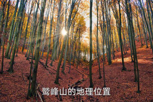 鷲峰山的地理位置