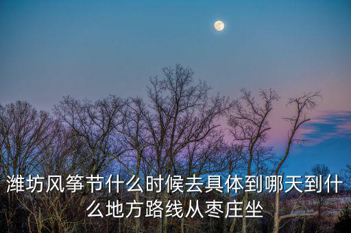 濰坊風(fēng)箏節(jié)什么時(shí)候去具體到哪天到什么地方路線從棗莊坐