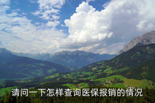 醫保報銷查詢，農村合作醫療報銷查詢