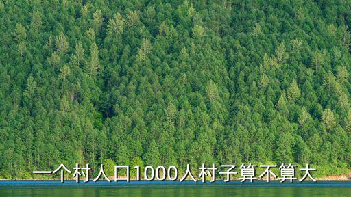 一個村人口1000人村子算不算大