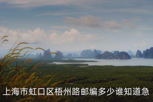 上海市虹口區(qū)梧州路郵編多少誰(shuí)知道急