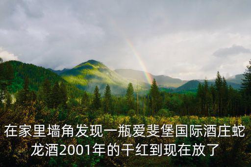 在家里墻角發現一瓶愛斐堡國際酒莊蛇龍酒2001年的干紅到現在放了