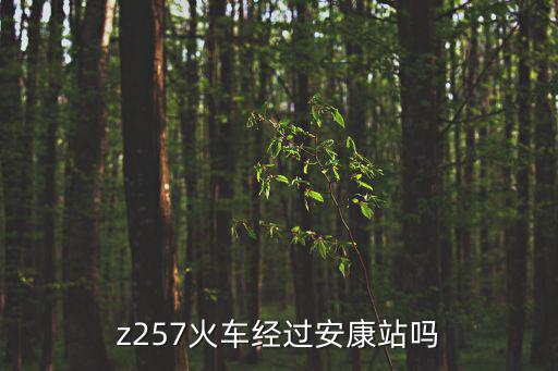 z257火車經(jīng)過安康站嗎