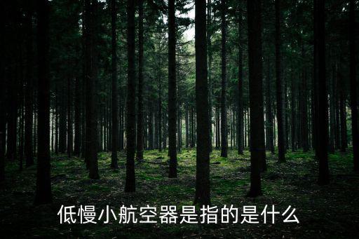 低慢小，低慢小航空器是指的是什么