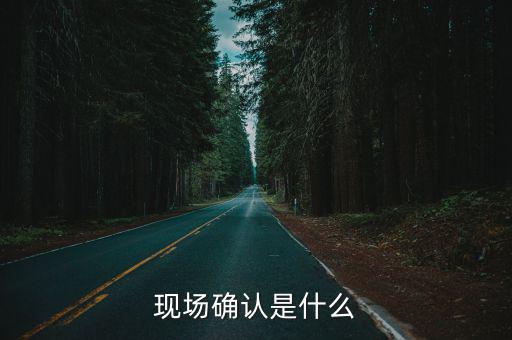現場確認是什么