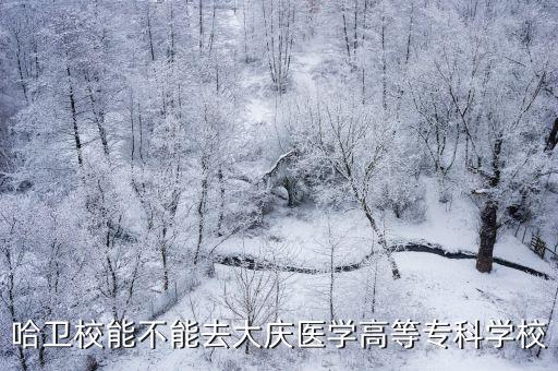 哈衛校能不能去大慶醫學高等專科學校