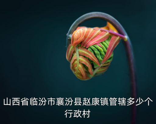 山西省臨汾市襄汾縣趙康鎮管轄多少個行政村