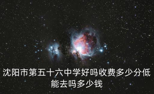 第五十六中學，沈陽市第五十六中學在哪