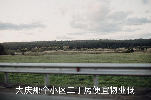 大慶那個小區二手房便宜物業低