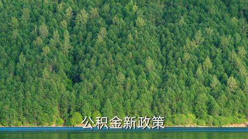 公積金新政策