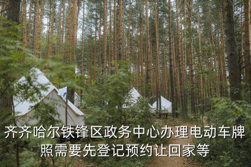齊齊哈爾鐵鋒區政務中心辦理電動車牌照需要先登記預約讓回家等