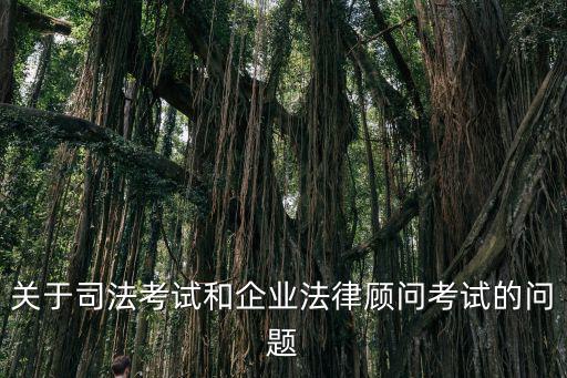 企業法律顧問考試，企業法律顧問考試科目是多少科