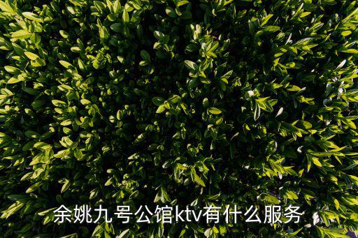 9號公館，余姚九號公館ktv有什么服務
