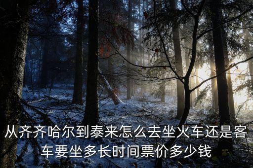 從齊齊哈爾到泰來怎么去坐火車還是客車要坐多長時間票價多少錢
