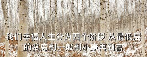 幸福小康，什么是全面小康