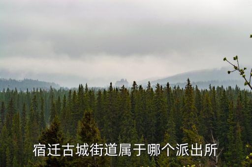 宿遷古城街道屬于哪個(gè)派出所