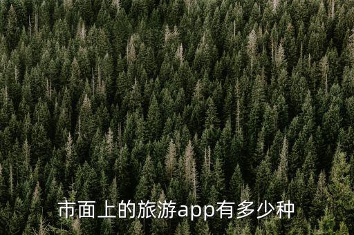 市面上的旅游app有多少種