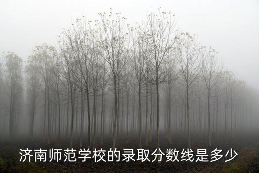 濟南師范學校的錄取分數線是多少
