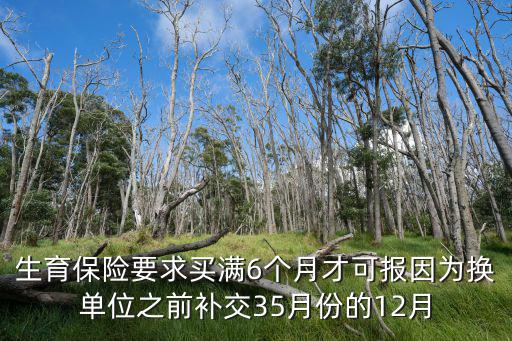 生育險交了6個月能用嗎，生育保險一定要在一個單位做滿6個月才能報銷