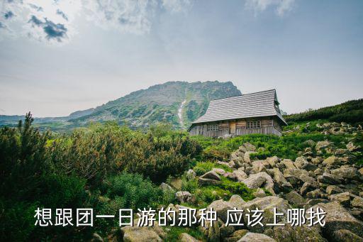 想跟團一日游的那種 應該上哪找