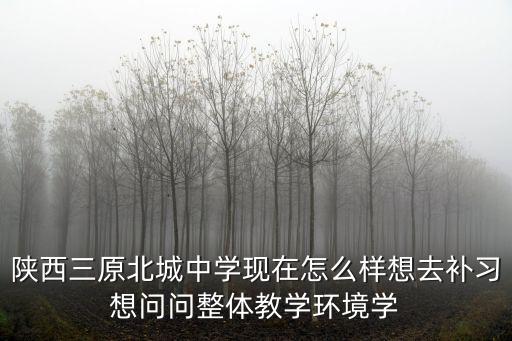 陜西三原北城中學現在怎么樣想去補習想問問整體教學環境學