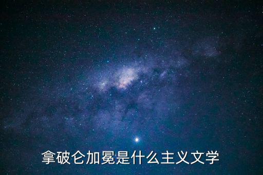 拿破侖加冕是什么主義文學