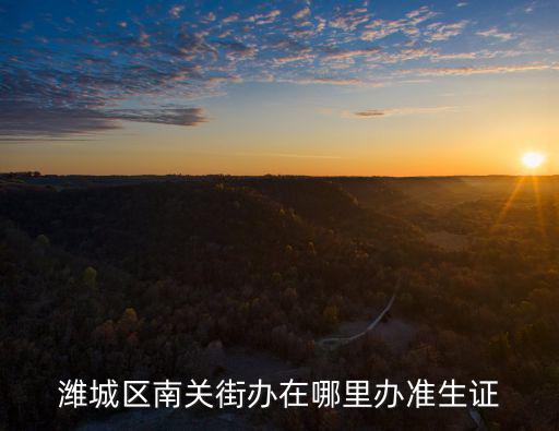 濰城區南關街辦在哪里辦準生證