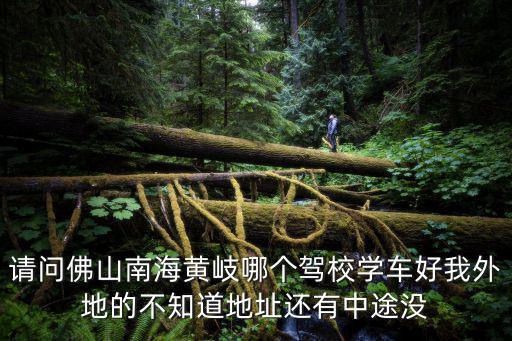 請問佛山南海黃岐哪個駕校學車好我外地的不知道地址還有中途沒