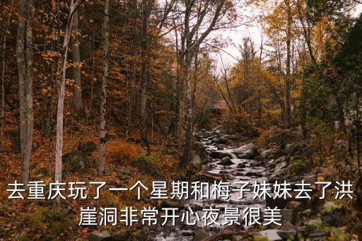 去重慶玩了一個星期和梅子妹妹去了洪崖洞非常開心夜景很美