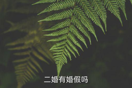 二婚有婚假嗎