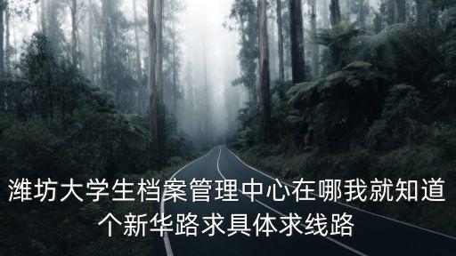 濰坊大學生檔案管理中心在哪我就知道個新華路求具體求線路