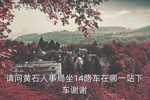 請(qǐng)問黃石人事局坐14路車在哪一站下車謝謝