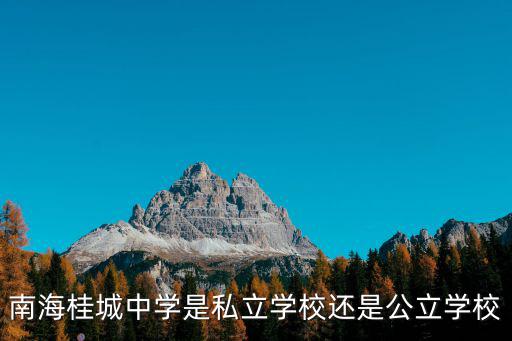 南海桂城中學是私立學校還是公立學校